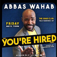 live at the Grad club Abbas Wahab tour You're Hired