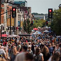 Kingston Ontario street Bazaar. Princess Street Promenade